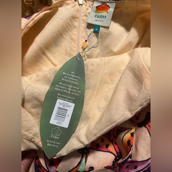 NWT - Farm Rio banana bunch belt back dress - XL - Picture 8 of 8